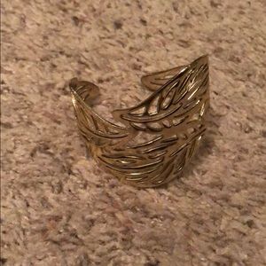 Gold Feathered Bracelet